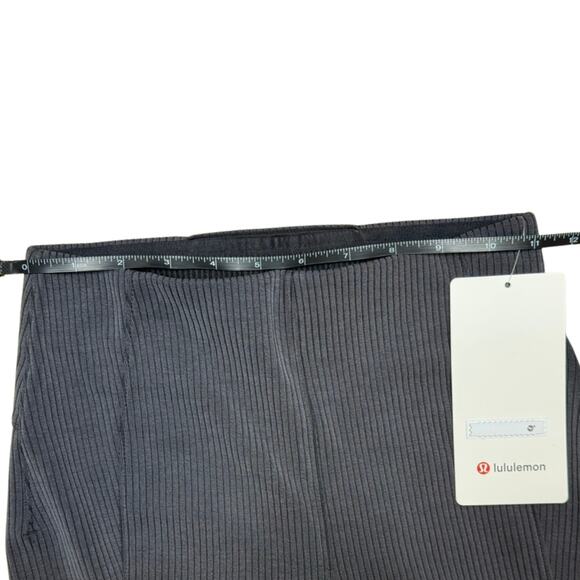 Lululemon Softstreme Ribbed Flared Pant Black Size 2 NWT - Picture 3 of 8